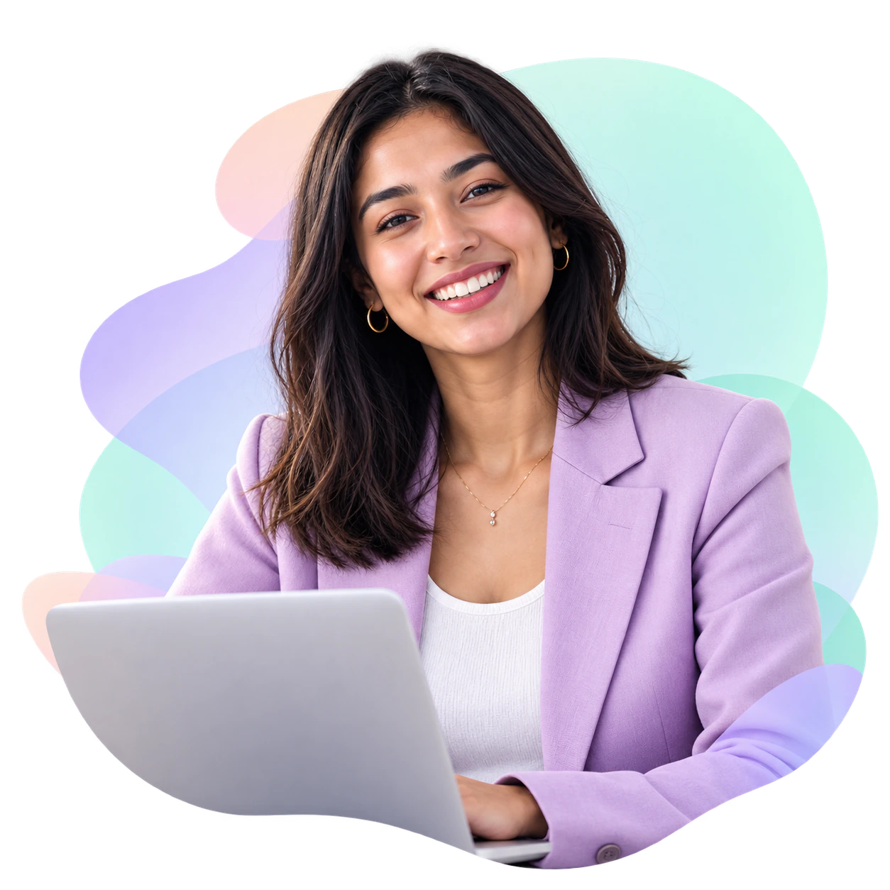 Recruiter preparing to set up her hiring workspace
